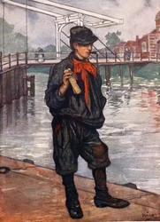 An Amsterdam Street: Boy with Clappers, 1904